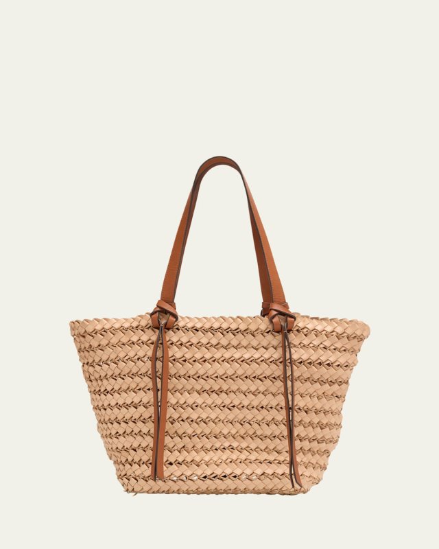 Imani Large Woven Leather Tote Bag